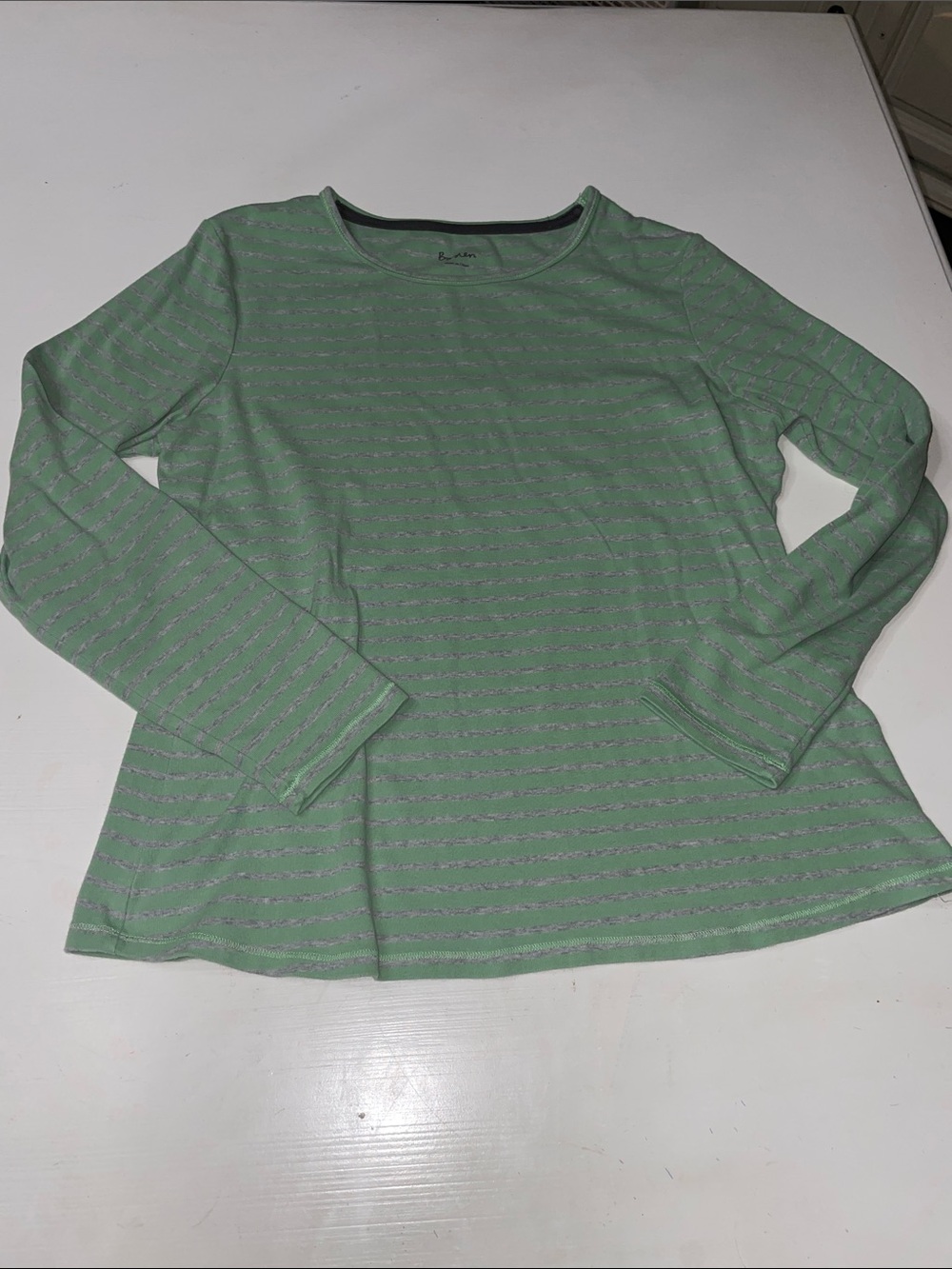 Boden striped long sleeved shirt large